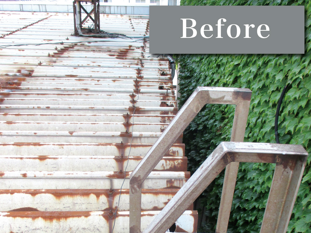 屋上防水 ビフォー